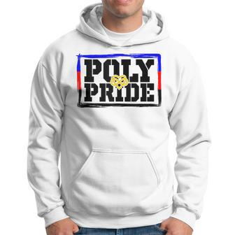 Poly Pride - Polyamory Flag Infinity Symbol Distressed Hoodie | Mazezy