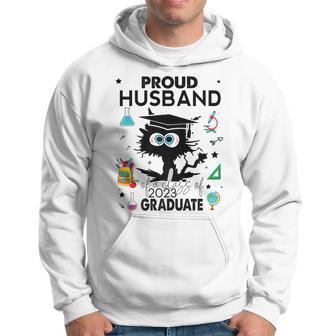 Proud Husband Of A Class Of 2023 Graduate Funny Black Cat Hoodie | Mazezy