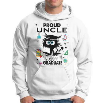 Proud Uncle Of A Class Of 2023 Graduate Cool Funny Black Cat Hoodie | Mazezy