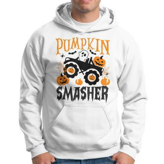 Pumpkin Smasher Monster Truck Halloween Night Hoodie | Mazezy