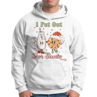 I Put Out For Santa Milk And Cookie Christmas Retro Hoodie - Monsterry AU