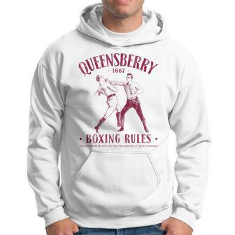 Queensbury Boxing Rules Distressed Vintage Boxing Hoodie | Mazezy