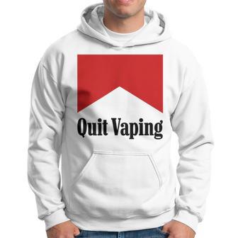 Quit Vaping Be A Man Hoodie - Thegiftio UK