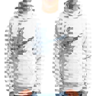 Raccoon Playing Guitar Guitar Player Raccoon Lover Hoodie | Mazezy