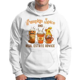 Real Estate Halloween Pumpkin Spice And Real Estate Advice Hoodie | Mazezy