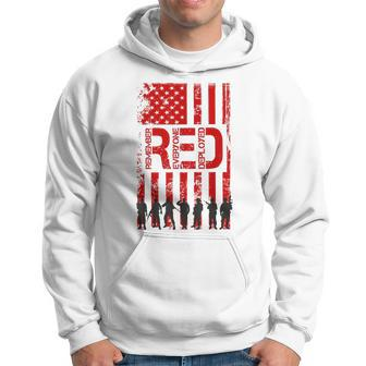 Red Friday Remember Everyone Deployed Usa Flag 4Th Of July Hoodie | Mazezy