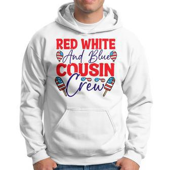Red White And Blue Cousin Crew Cousin Crew Funny Gifts Hoodie | Mazezy