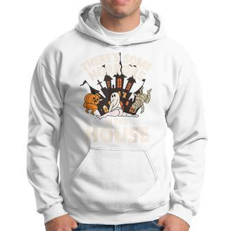 There's Some Horrors In This House Ghost Halloween Hoodie | Mazezy