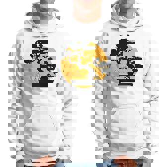 Retro Bonsai Sunset Bonsai Tree Aesthetic Hoodie | Mazezy