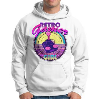 Retro Gamer 80S Vibes Girl Joystick Analog Video Games 80S Vintage Designs Funny Gifts Hoodie | Mazezy UK