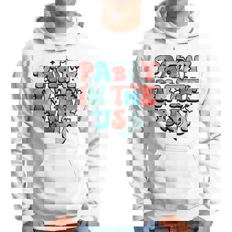 Retro Party In The Usa 4Th Of July America Fourth Of July Usa Funny Gifts Hoodie | Mazezy