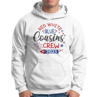 Retro Red White Blue Cousins Crew 2023 4Th Of July Kids Hoodie | Mazezy