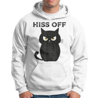 Hiss Off Black Cat Hiss Off Meow Cat Hoodie - Monsterry CA