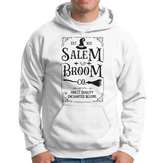 Salem Broom Co Est 1692 Funny Witch Halloween Vintage Witchy Salem Funny Gifts Hoodie | Mazezy