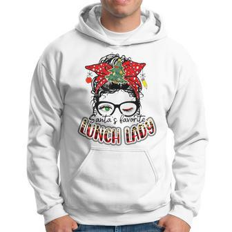 Santa's Favorite Lunch Lady I Love Being A Lunch Lady Love Hoodie - Monsterry UK
