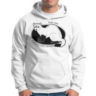 Save The American Ferret Black-Footed Ferret Hoodie | Mazezy