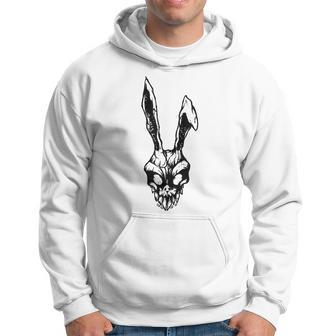 Scary Vintage Angry Rabbit Scull Halloween Party Costume Gifts For Rabbit Lovers Funny Gifts Hoodie | Mazezy