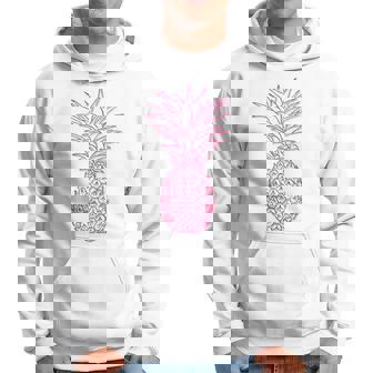Simple Cute Pink Magenta Pineapple Hoodie - Thegiftio UK