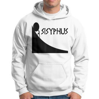 Sisyphus Greek Mythology Ancient Greece Graphic Hoodie | Mazezy