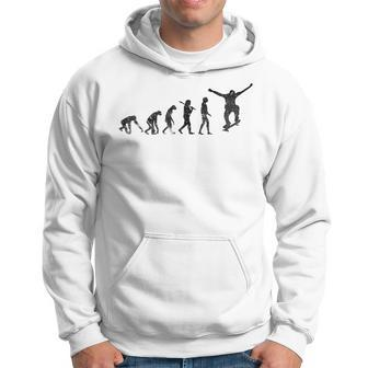 Skater Evolution Vintage Retro Style Gift For Mens Hoodie | Mazezy