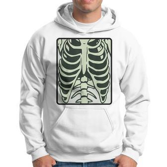 Skeleton Chest Xray Costume Horror Human Radiography Pink Horror Hoodie | Mazezy