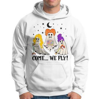 Slp Ot Pt Come We Fly Therapy Team Halloween Ghost Hoodie - Seseable
