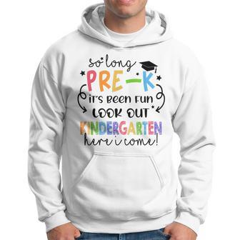 So Long Pre-K Kindergarten Here I Come Graduation Kids Hoodie - Thegiftio UK