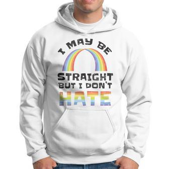 Straight Dont Hate Lgbtq Gay Pride Ally Hoodie | Mazezy