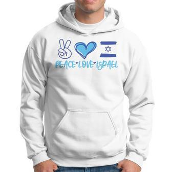 Support Israel Peace Love Israel I Stand With Israel Vintage Hoodie | Mazezy