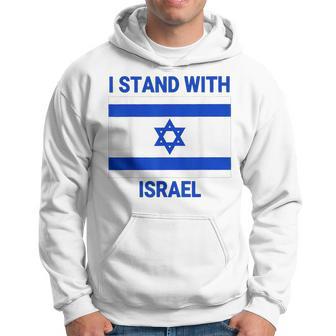 Support Israel I Stand With Israel Israeli Flag Hoodie - Thegiftio UK