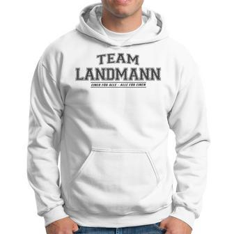 Team Landmann | Proud Family Last Name Gift Hoodie | Mazezy