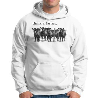 Thank A Farmer Cow Lover Heifer Lover Agriculture Outfit Hoodie - Monsterry