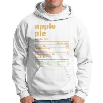 Thanksgiving Christmas Apple Pie Nutritional Facts Hoodie - Monsterry UK