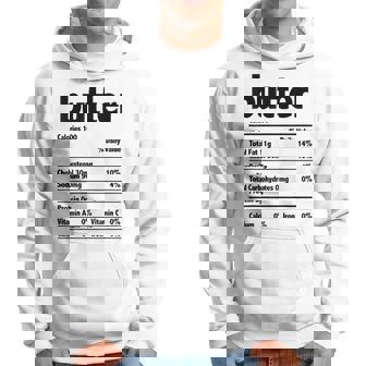 Thanksgiving Xmas Costume Nutrition Facts Butter Hoodie | Mazezy