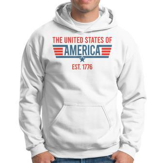 The United States Of America Est July 4Th 1776 Patriotic Usa Hoodie | Mazezy