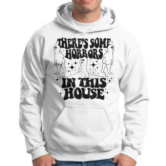 Theres Some Horrors In This House Funny Halloween Hoodie - Monsterry CA