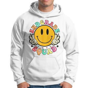 Third 3Rd Grade Squad Smile Face First Day Back To School 3Rd Grade Funny Gifts Hoodie | Mazezy