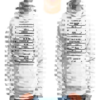 Track Your Long Hair Length Check Hair Backprint Hoodie - Thegiftio UK