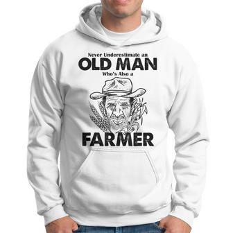 Never Underestimate A Farmer Farming Hoodie - Seseable