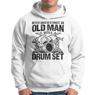Never Underestimate An Old Drummer Percussionist Hoodie - Monsterry
