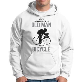 Never Underestimate An Old Man With A Bicycle Hobby Hoodie - Seseable
