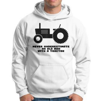 Never Underestimate An Oldman With A Tractor Hoodie | Mazezy