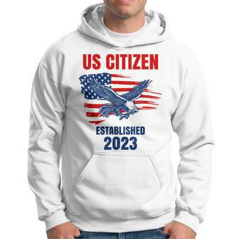 Us Citizen - Established 2023 - Proud New American Citizen Hoodie - Thegiftio UK