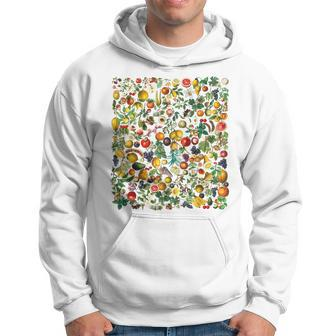 Vegetables And Fruits Beautiful Botanical Hoodie - Seseable