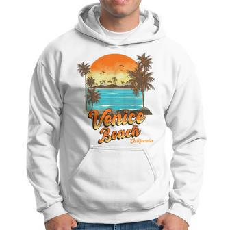 Venice Beach California Summer Vacation Palm Trees Sunset California Gifts And Merchandise Funny Gifts Hoodie | Mazezy