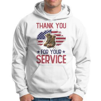 Veteran Thank You For Your Service Veteran's Day Usa Hoodie - Seseable