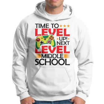 Video Gamer Graduation Time To Level Up Middle School Hoodie - Thegiftio UK