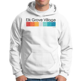 Vintage Elk Grove Village Usa Retro Hoodie | Mazezy