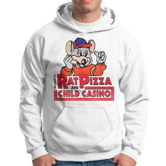 Vintage Mechanical Rat Pizza And Child Casino Funny Mouse Hoodie - Thegiftio UK