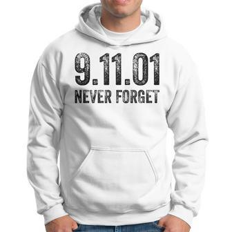 Vintage Never Forget Patriotic 911 American Retro Gift Hoodie | Mazezy